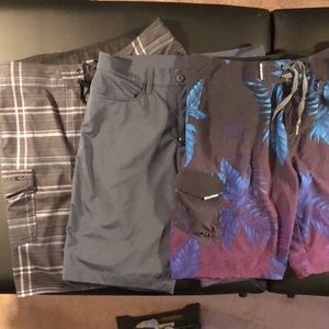 3 Pairs Male Swim Board Shorts *Sold as Set